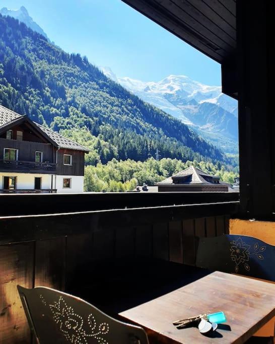 Superbe 2 Pieces, Centre Vue Mont-Blanc Avec Balcon Et Parking Gratuit Daire Chamonix Dış mekan fotoğraf